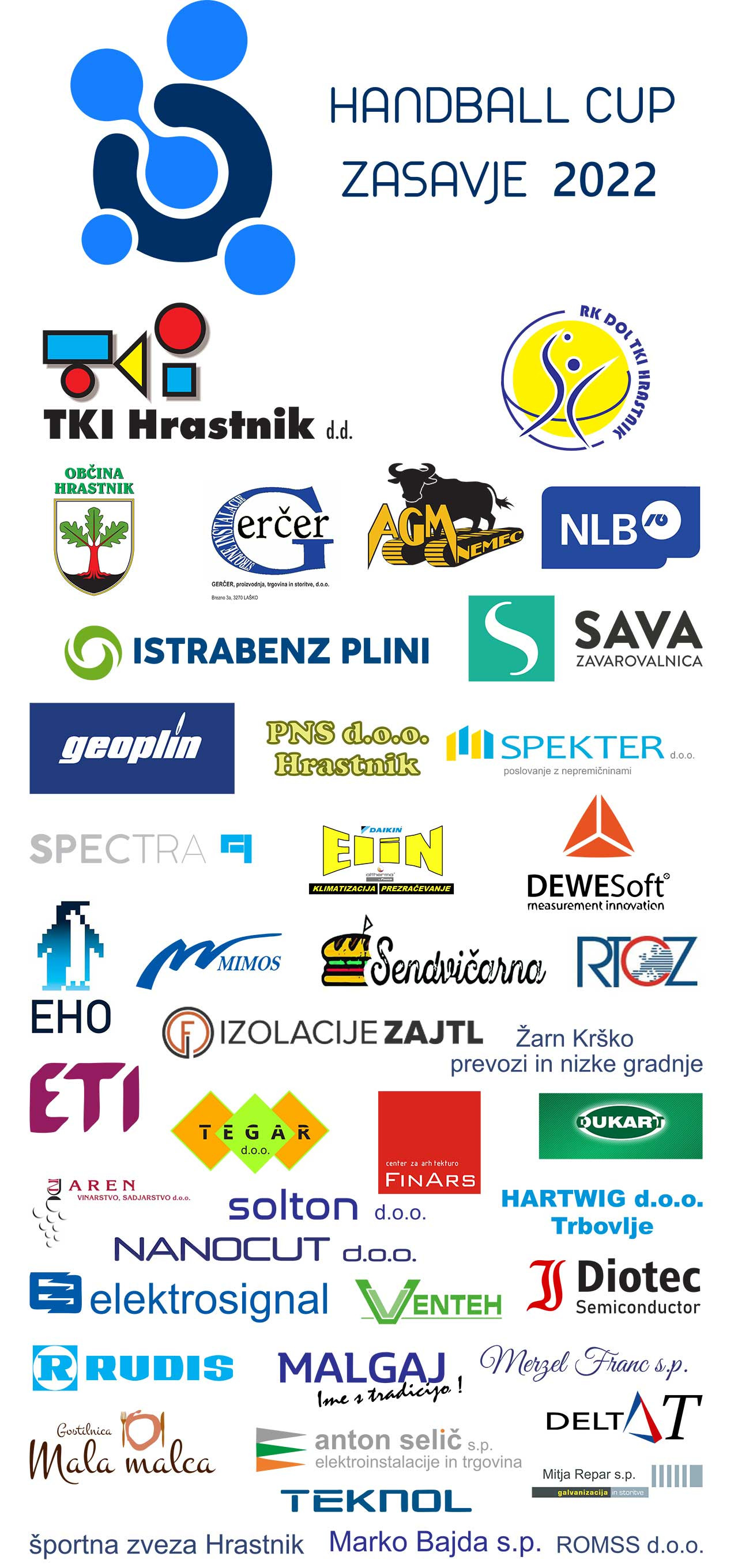 Sponzorji dogodka Zasavje cup 2022